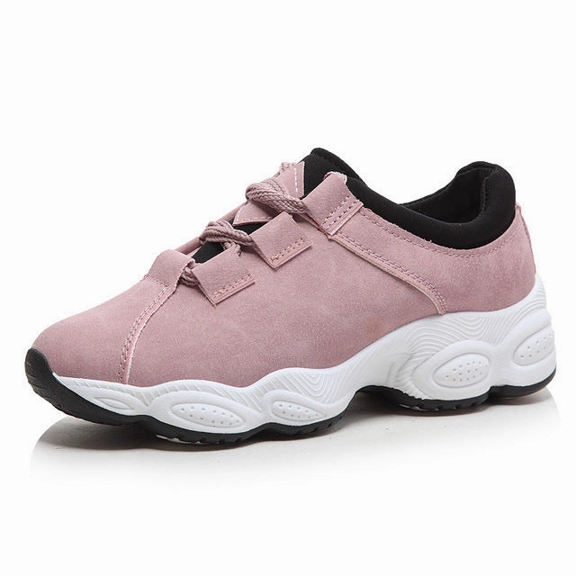 2019 New Stylish Woman Running Shoes Increasing 4CM INS High Heel Sneakers Women Height Platform Breathable Sports Walking Gilrs Born To Run Shoes