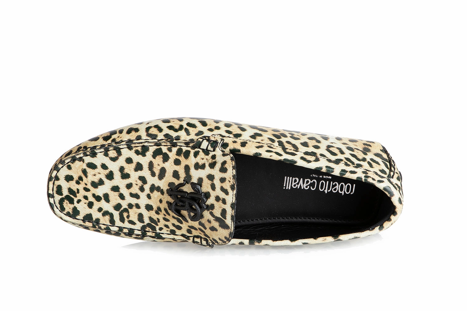 8954 Roberto Cavalli Moccasins / Animal print Platform Loafers Flat