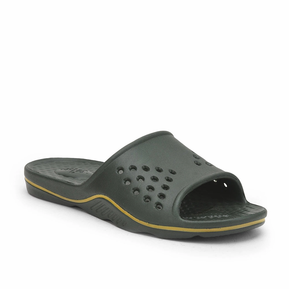 Slides Box A-HA Bin Slippers For Men (Olgreen) RAMP By Liberty