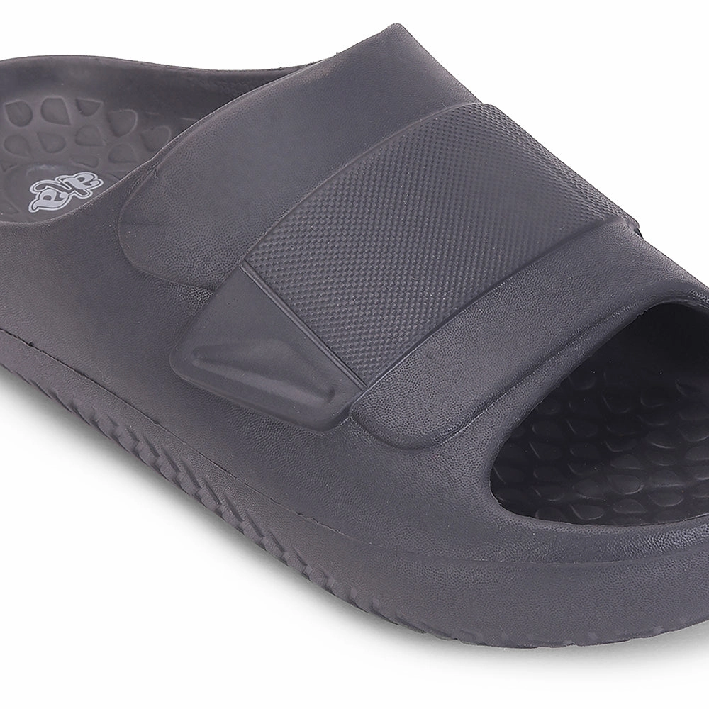 A-HA Dark Grey Casual Slides For Men DREAMWALKM By Liberty Hydrangea Slippers Size