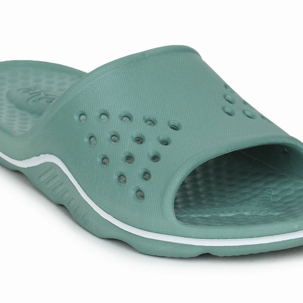 A-Ha (Green) Slides For Men RAMP By Liberty Spartan Slippers