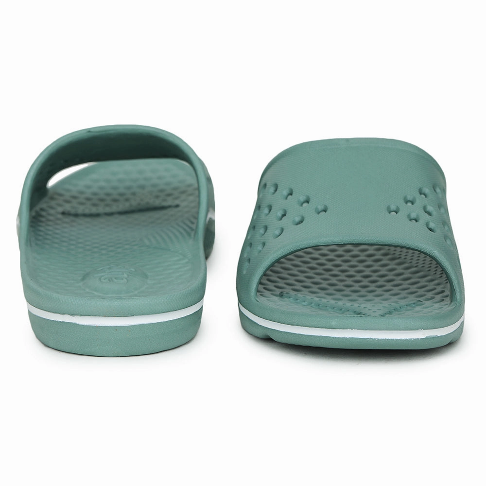 A-Ha (Green) Slides For Men RAMP By Liberty Scotch Slippers