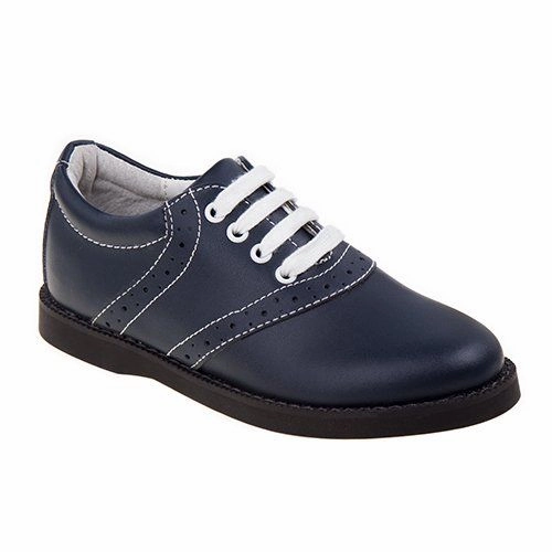 ACADEMIE GEAR NAVY CHEER OXFORD- WOMENS Flat Shoes With Strap Across Foot