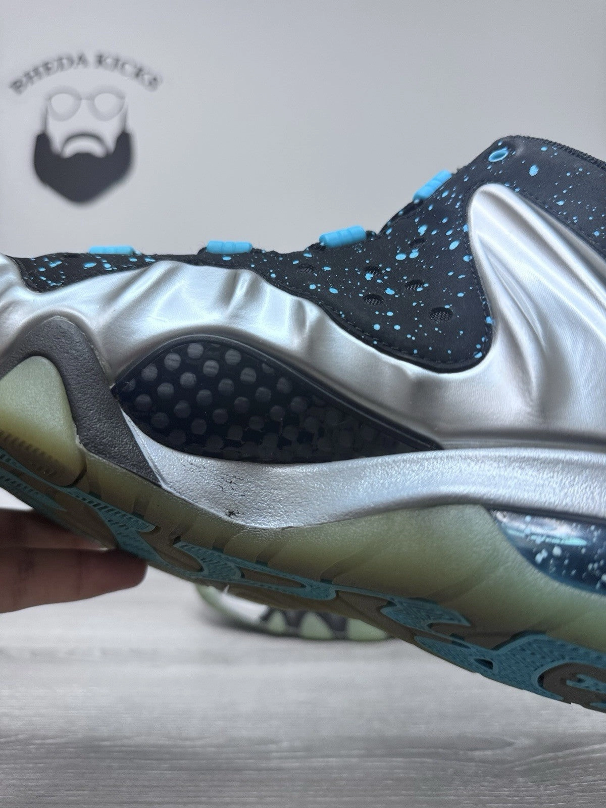 Size 10.5 - Nike Barkley Posite Max Splatter 2013 555097-040 Mens Asics Shoes Size 6