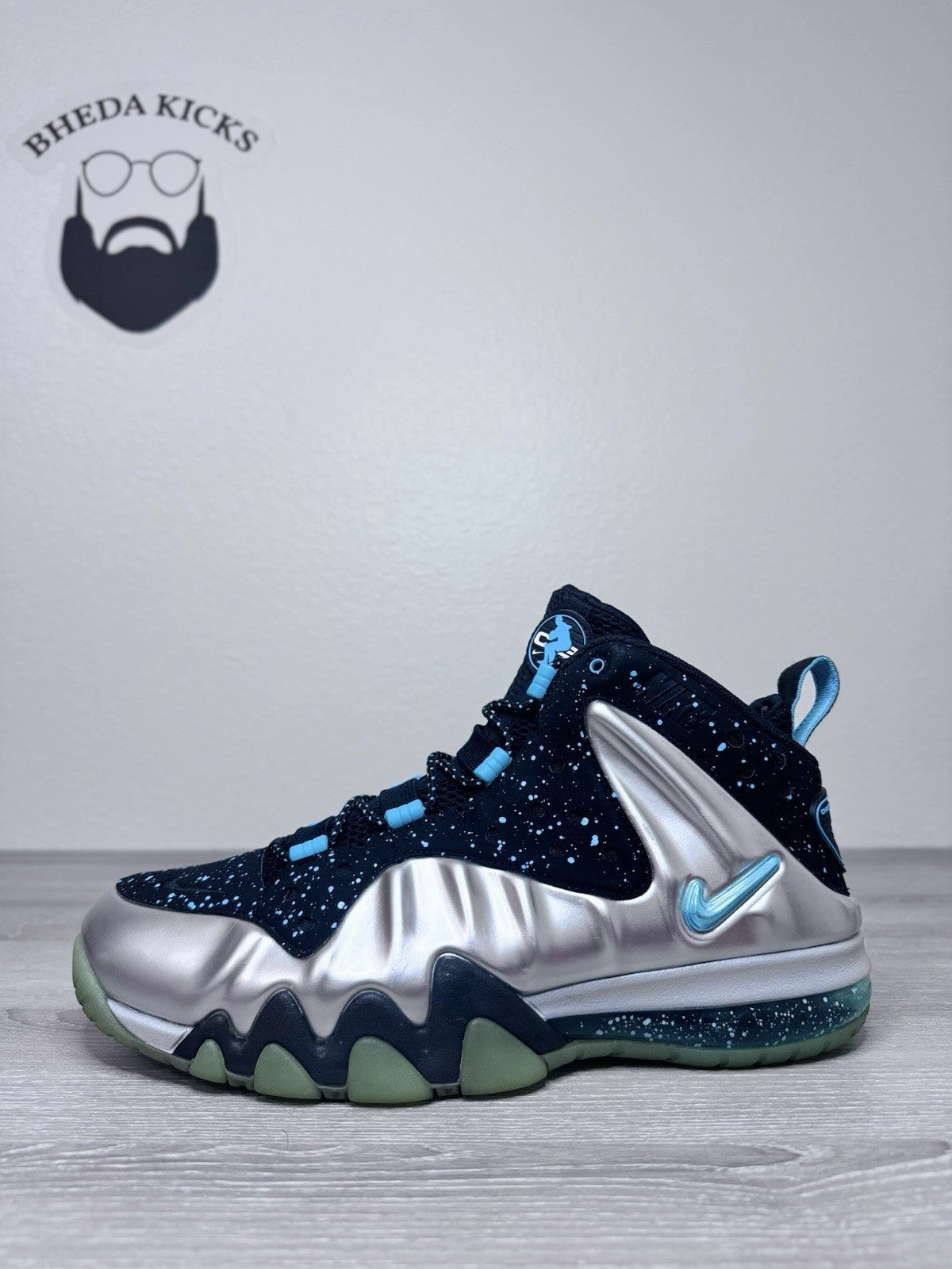 Cricket Asics Shoes Size 10.5 - Nike Barkley Posite Max Splatter 2013 555097-040 Mens