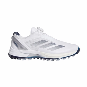 ADIDAS Adizero ZG Lo Boa Men's Spikeless Shoes (White/Indigo/Silver) Adidas And Palace Shoes