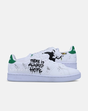 Adidas Grand Court Base 00s Shoes Adidas Advantage Hand Painted Flower Thrower