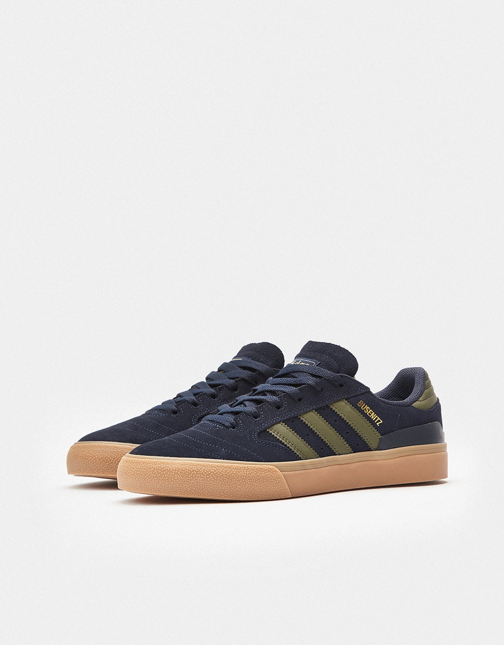 adidas Busenitz Vulc II Skate Shoes - Legend Ink/Olive Strata/Gold Metallic New Adidas Running Shoes