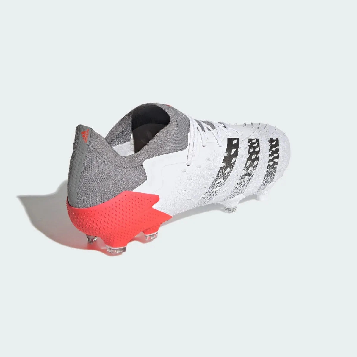 Adidas Predator Freak .1 FG - White-Grey-Solar Red Canvas Shoes Adidas