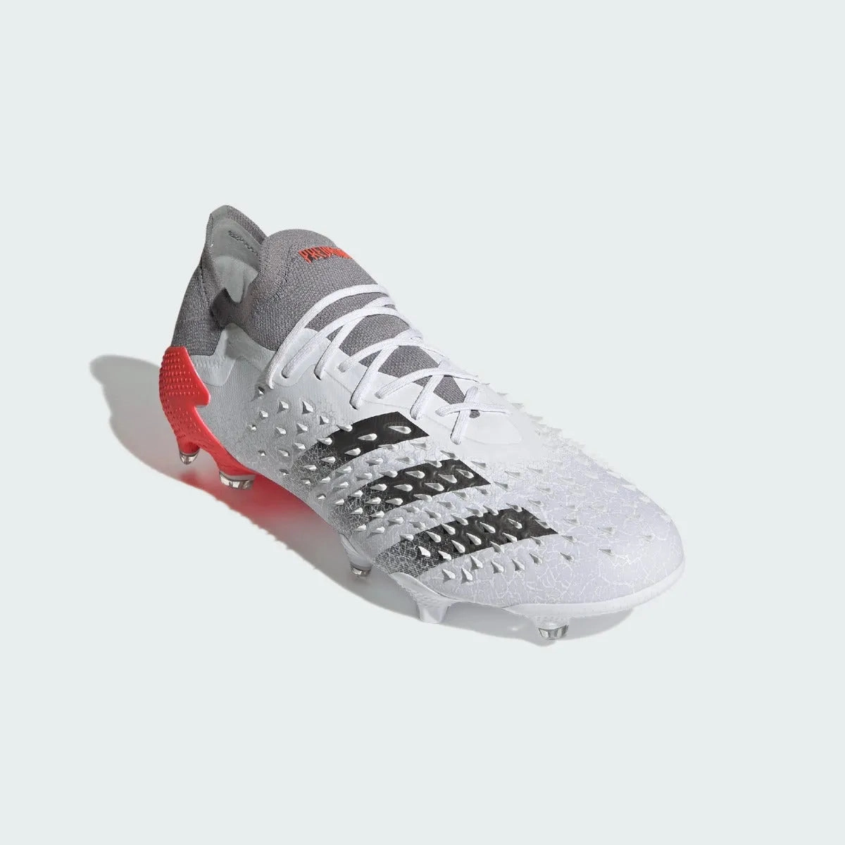 Adidas Predator Freak .1 FG - White-Grey-Solar Red Soccer Shoes Adidas Ace