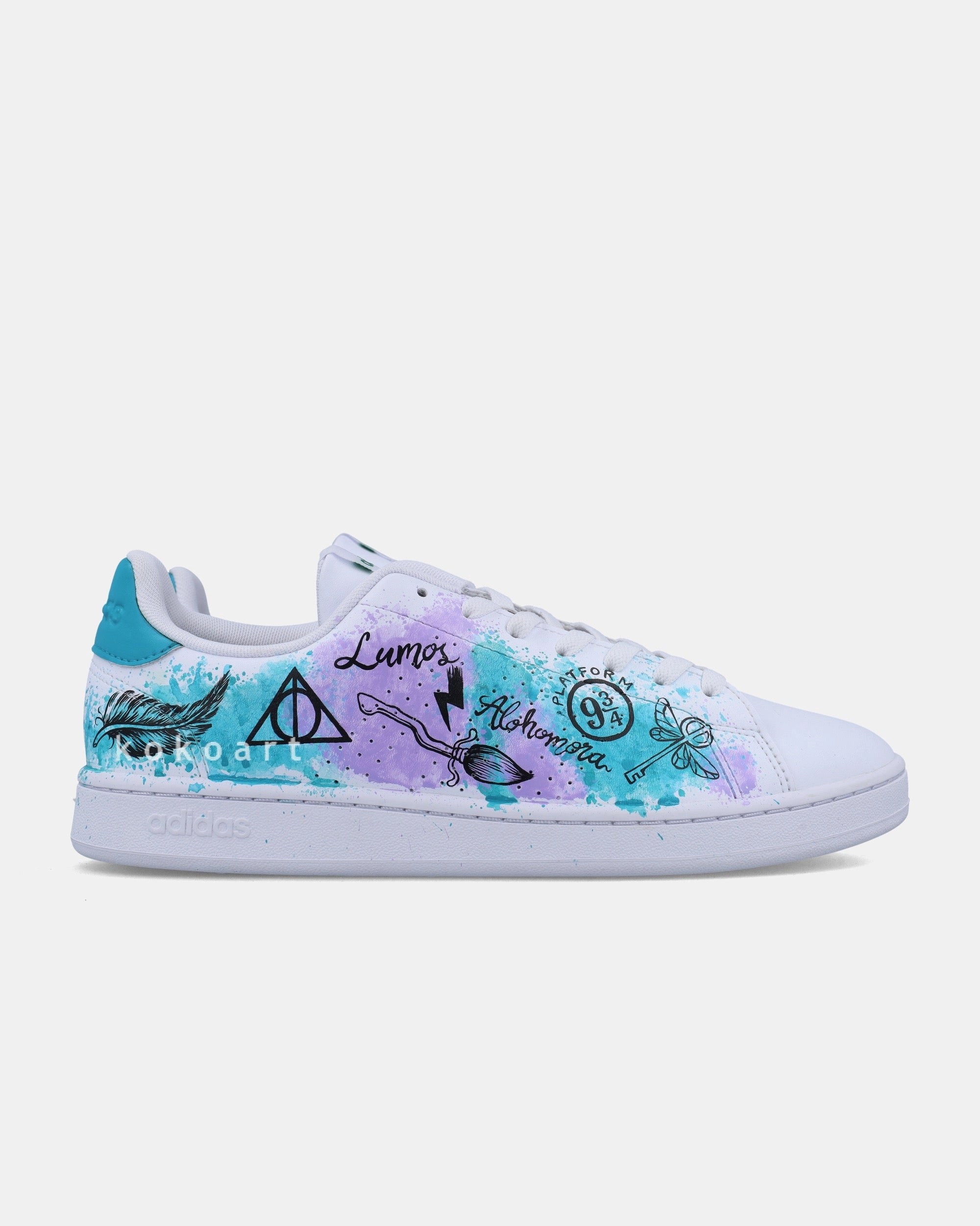 Adidas Campus Tennis Shoes Adidas Hand Painted Wizard Design