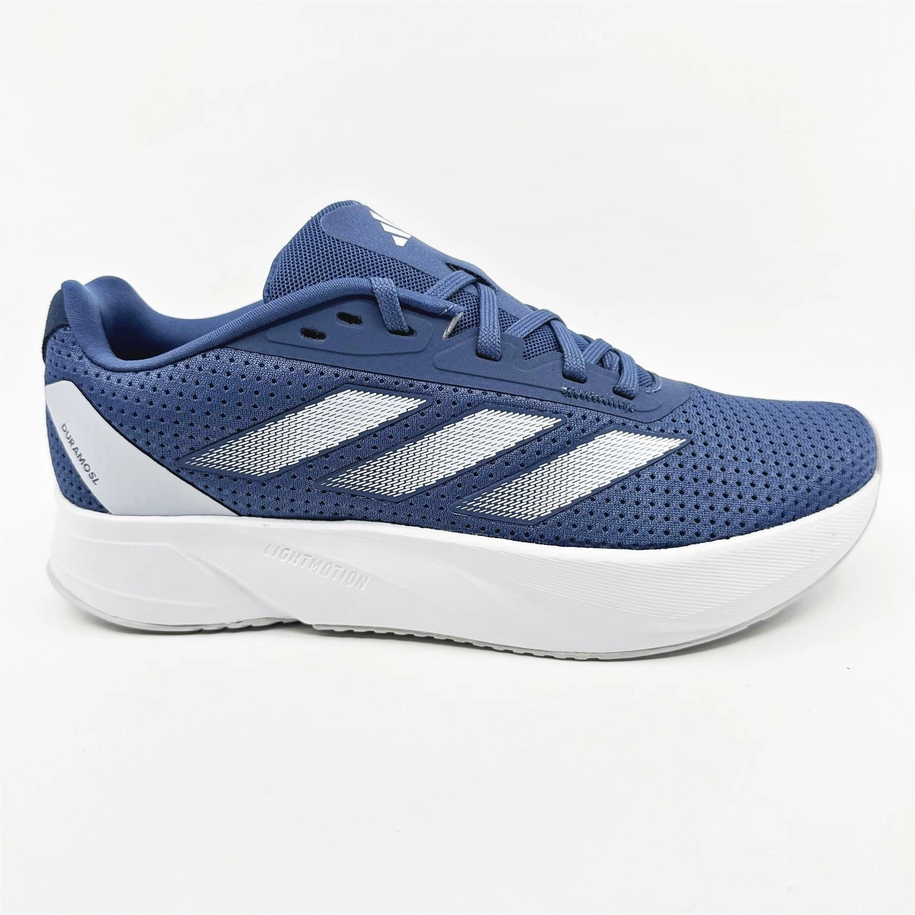 Adidas Duramo SL Crew Blue Cloud White Womens Size 7 Athletic Sneakers Running Shoes For Calf Pain