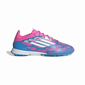Adidas Collab Shoes adidas F50 Pro TF Turf Shoes- Solar Blue/ FTWhite/ Solar Pink