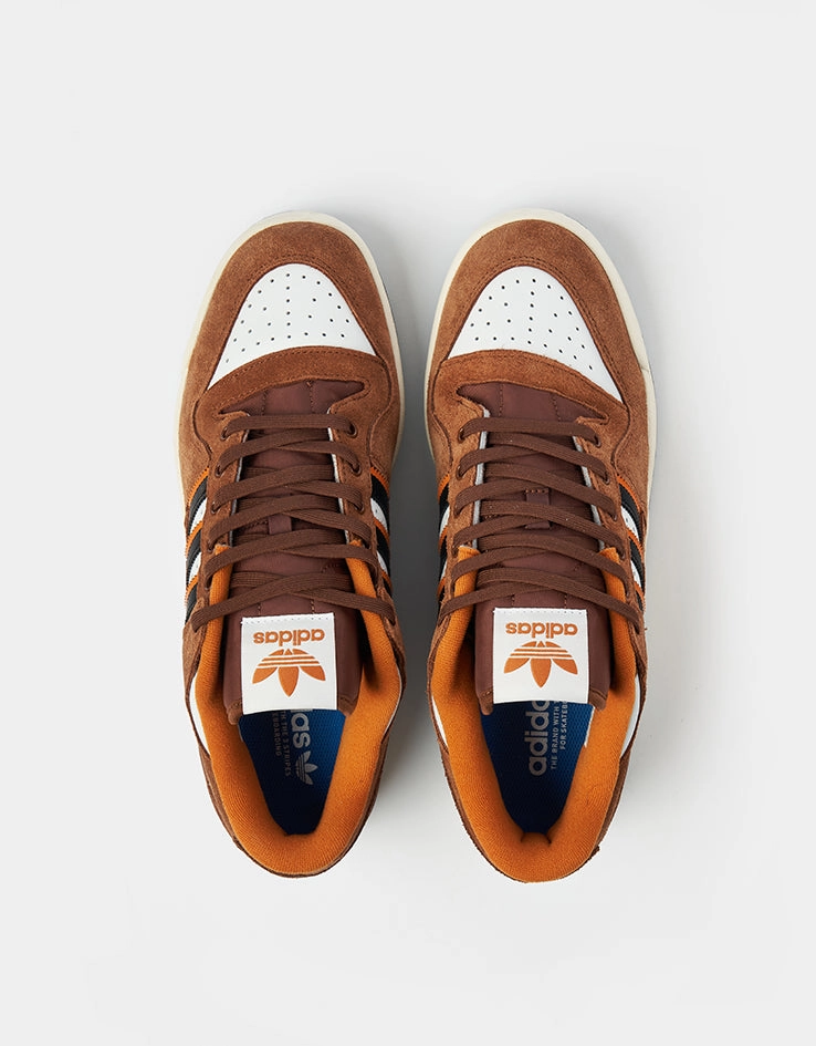 adidas Forum 84 Low ADV Skate Shoes - Crystal White/Core Black/Rustic Orange Gilbert Arenas Adidas Shoes