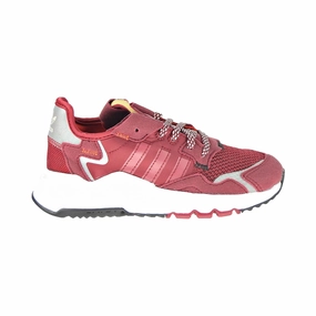 Adidas Nite Jogger Little Kids' Shoes Collegiate Burgundy-Cloud White Adidas Court Shoes