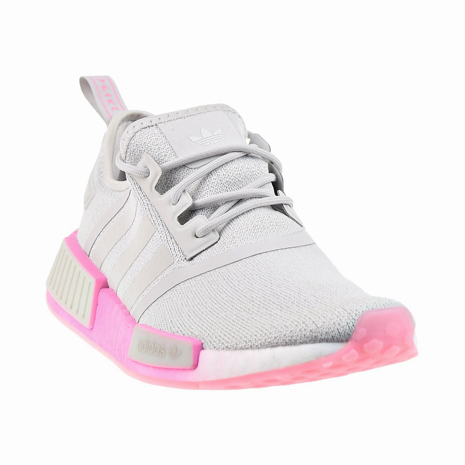 Adidas NMD_R1 Women's Shoes Grey One-Bliss Pink-Cloud White Deals On Running Shoes