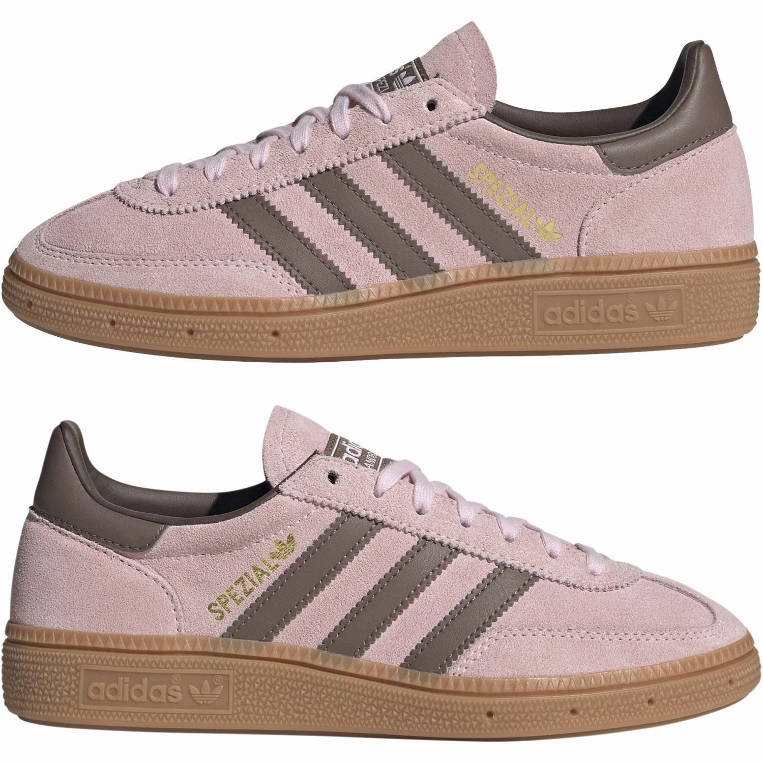 Adidas Top Shoes adidas Originals Clear Pink/Earth Strata/Gum 3 Handball Spezial J Sneakers