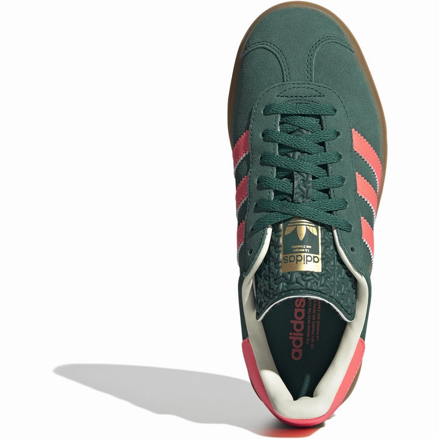 adidas Originals Collegiate Green/Signal Coral/Cream White Gazelle Bold J Sneakers Adidas Y3 Tennis Shoes