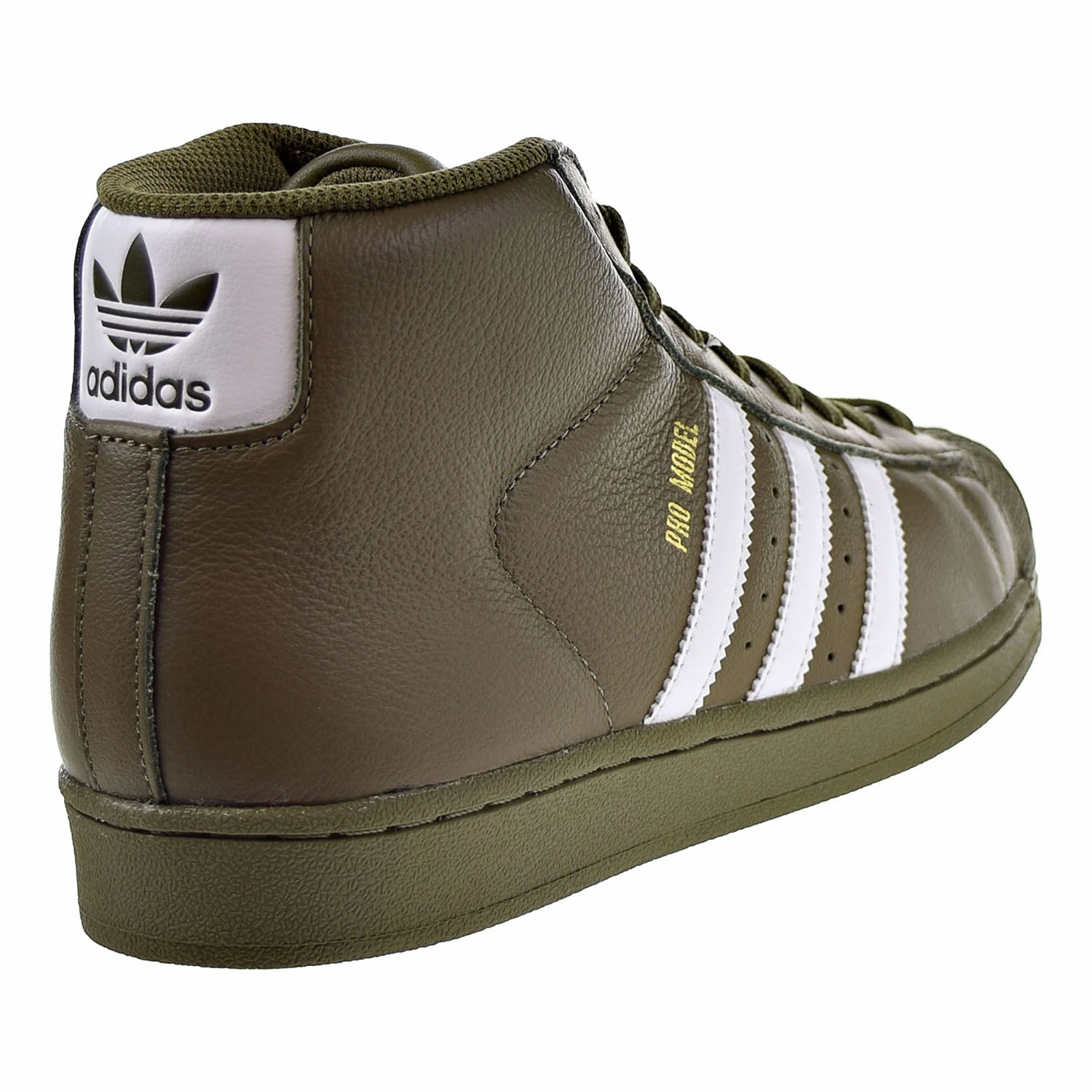 Adidas Originals Pro Model Mens Shoes Olive-White-Gold Chuck Taylor High Top Casual Shoes