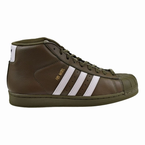 Adidas Originals Pro Model Mens Shoes Olive-White-Gold Mustard Casual Shoes