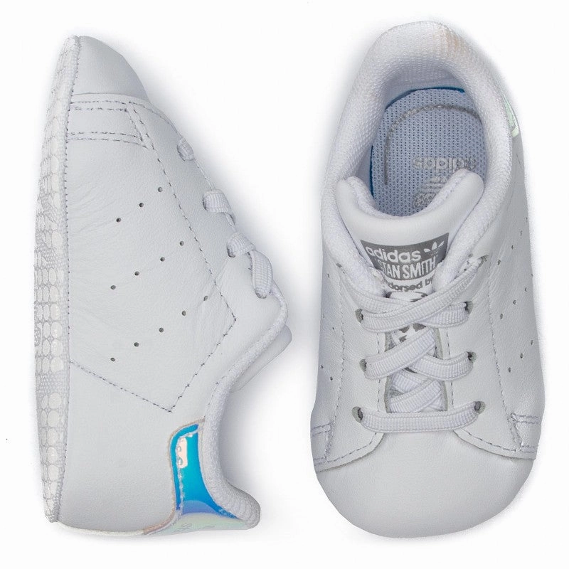 Adidas Originals scarpe da culla Stan Smith Crib CG6543 bianco argento Memory Foam Shoes Adidas