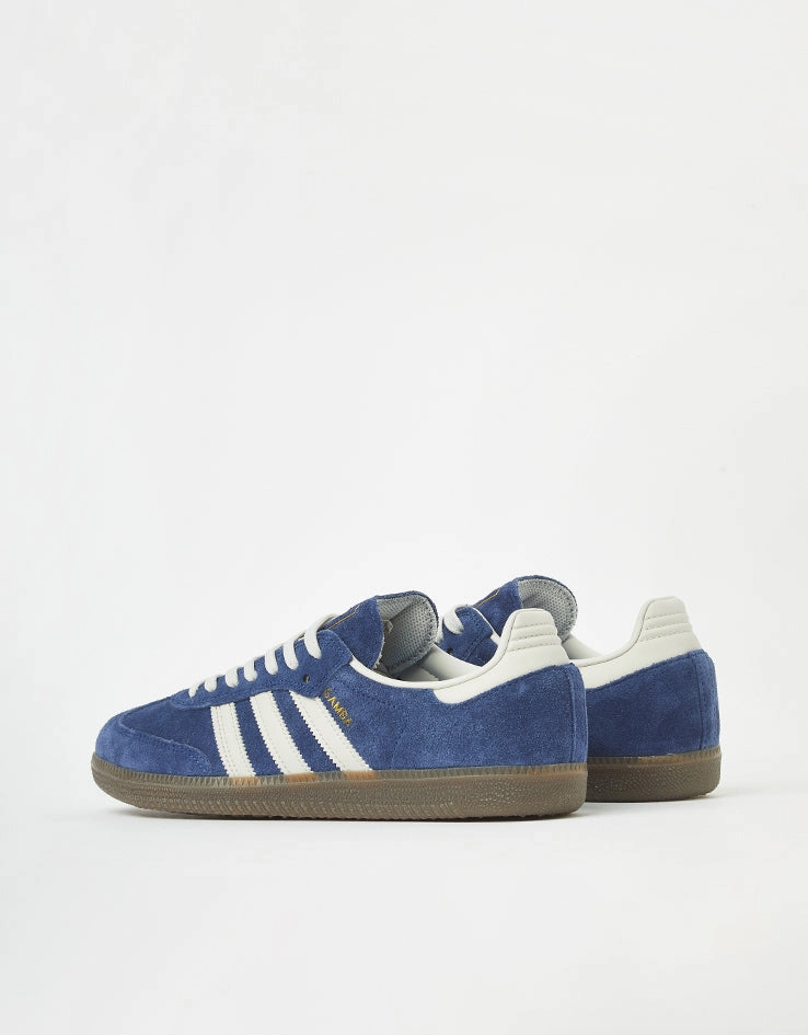 adidas Samba ADV Skate Shoes - Dark Blue/Grey/Gum Adidas Nmd Xr1 Shoes
