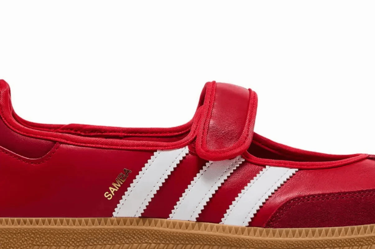 Adidas Samba Jane 'Scarlet Gum' Vermelho Daddy Shoes Adidas