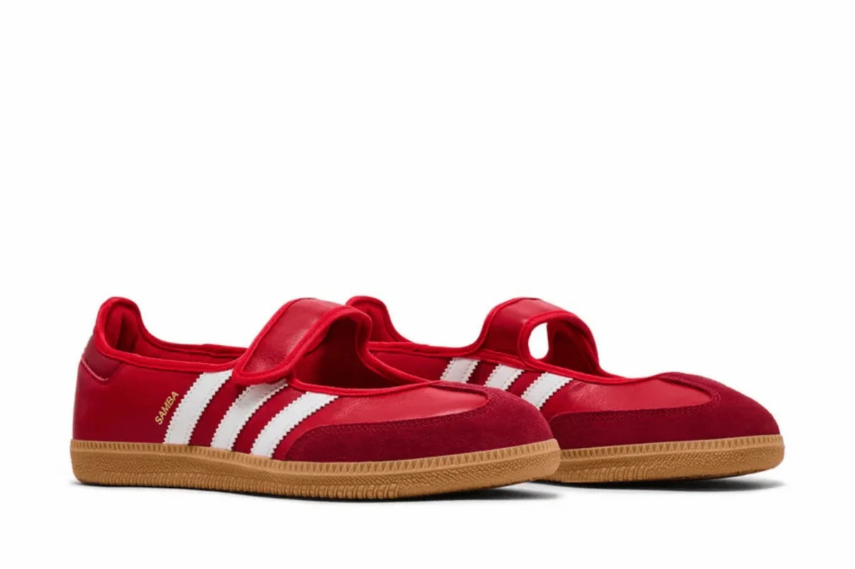 Adidas Samba Jane 'Scarlet Gum' Vermelho Amazon Adidas Shoes