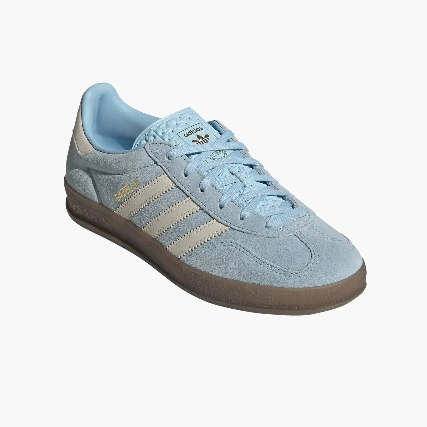 Women's Originals Gazelle Indoor "Clear Sky Sky White" Breathable Adidas Shoes