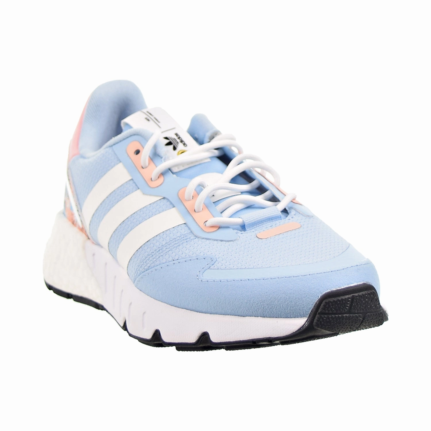 Adidas Climacool 1 Shoes Adidas ZX 1K Boost Big Kids' Shoes Clear Sky-Cloud White-Haze Coral