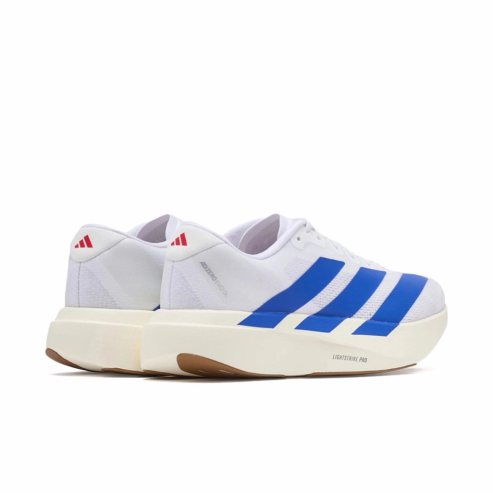 On The Run Shoe Store Clear Lake Adizero EVO SL 'Cloud White Royal Blue'