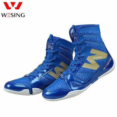 Wesing Professional Boxing Training Shoes for Athletes Anti-slip High Ankle Shoes Boxing Equipment Fitness Shoes Men Footwears Best Shoes For Nurses Flat Feet