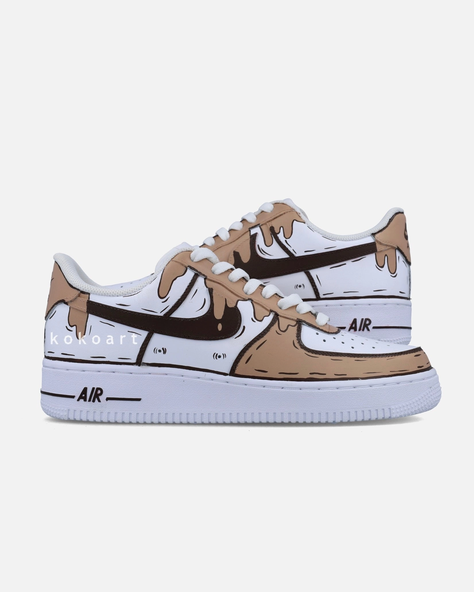 Chunky Shoes Asics AF1 Beige Drip