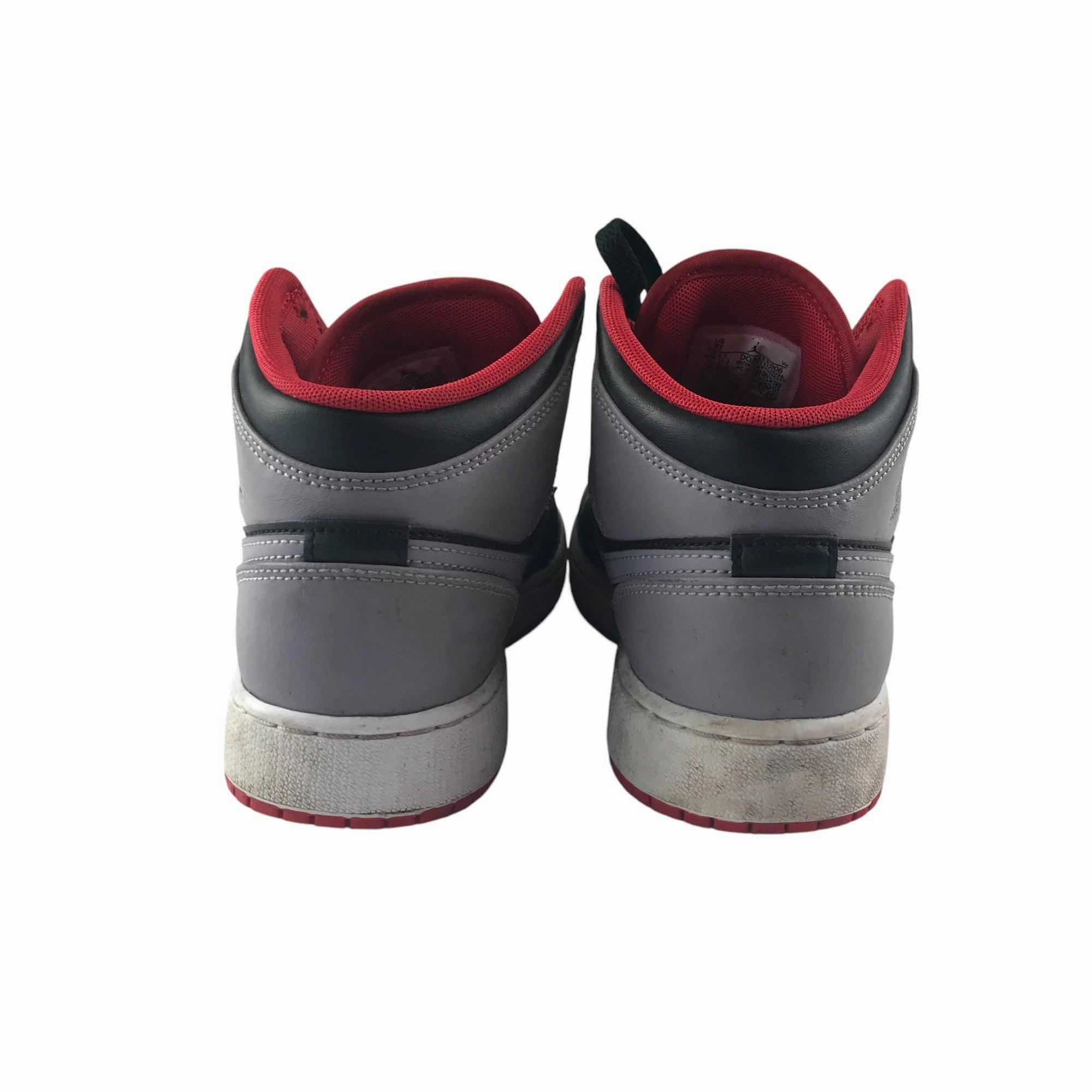 Shoe Store Asics Air Jordan trainers shoe size UK 4.5 black grey and red high tops