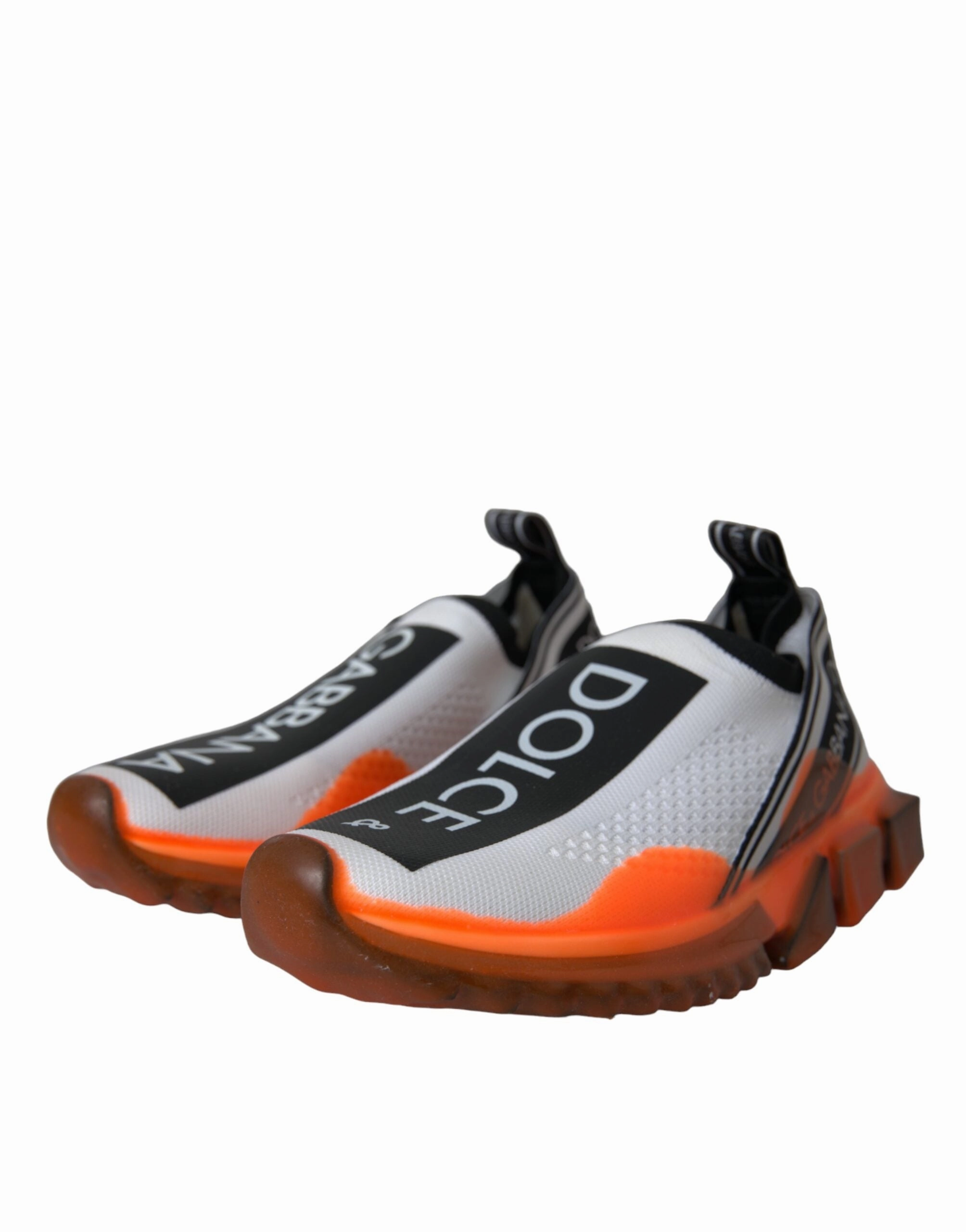 Espadrille Sneakers Black White Orange Slip On Sorrento Sneakers Shoes