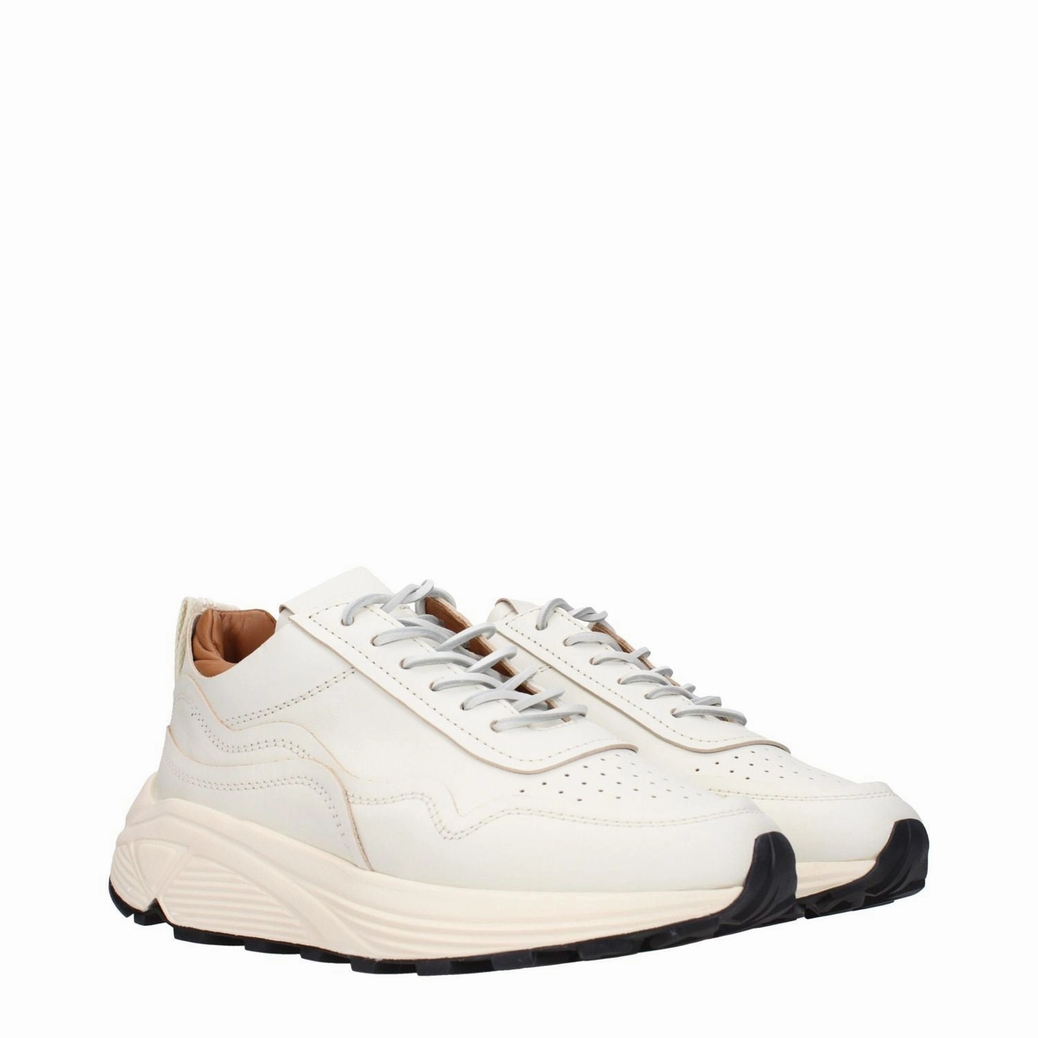 Atruux Oxford Casual Shoe Buttero White Leather Low Top Sneakers
