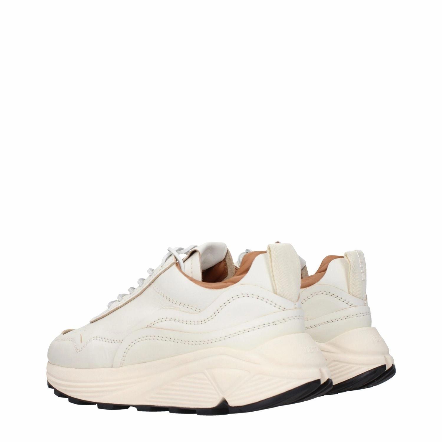 Buttero White Leather Low Top Sneakers Smart Casual Dress Code Shoes