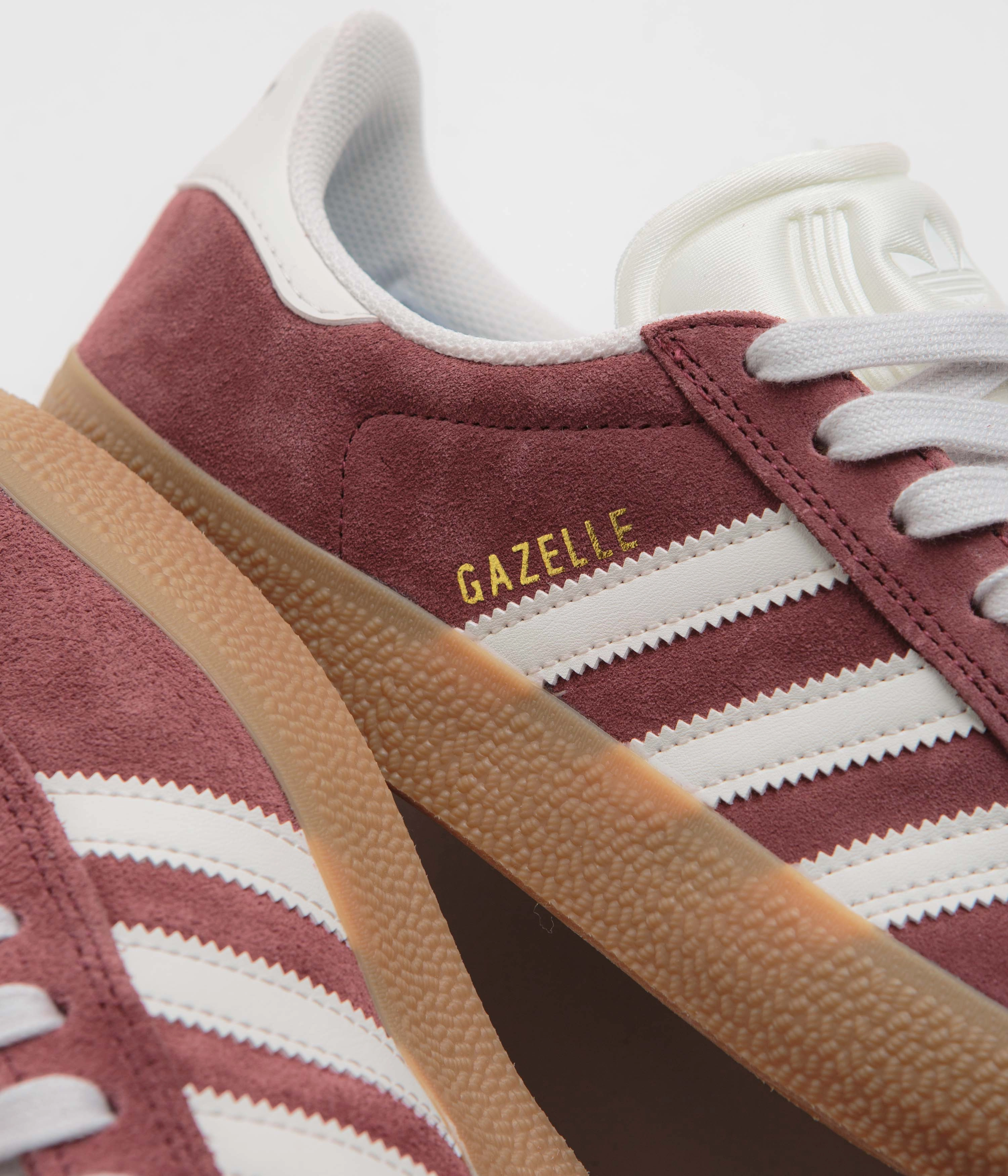 Adidas Yeezy Boost Shoes Adidas Gazelle ADV Shoes - Shadow Red / Crystal White / Gold Metallic