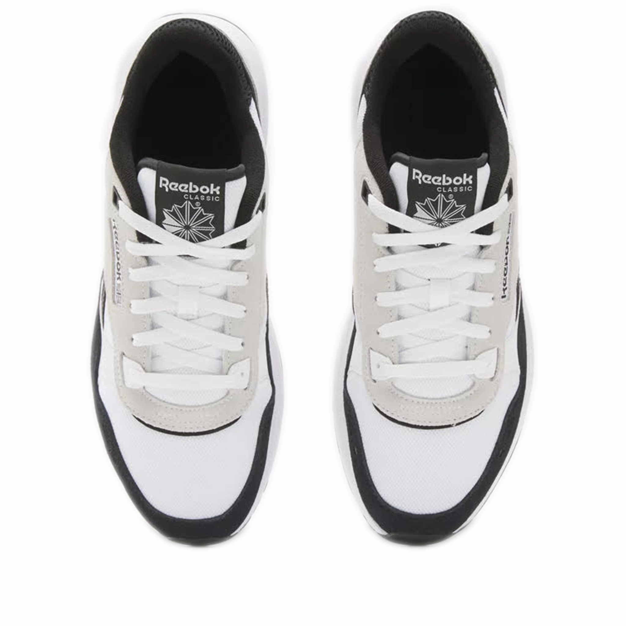 Men's Reebok Classic Leather 2400 Shoes - White/Black/White Sneakers Too