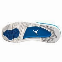 Xavier Thevenard Asics Shoes Men's Jordan 4 Retro Basketball Shoes - White Blue