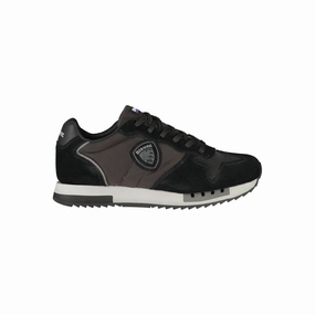 Lsu Sneakers Blauer Black Leather Men Sneaker