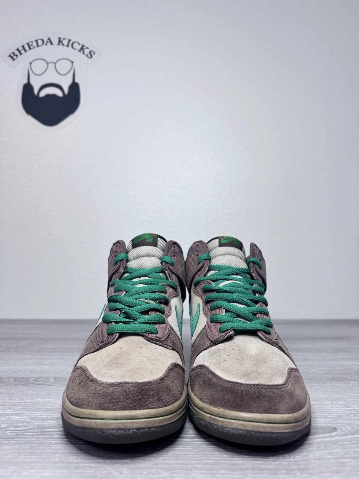 Asics Solution Speed Flytefoam 3 Tennis Shoe Size 12 - Nike SB Dunk High Tweed Classic Green Wood Deck 313171-231 Preowned
