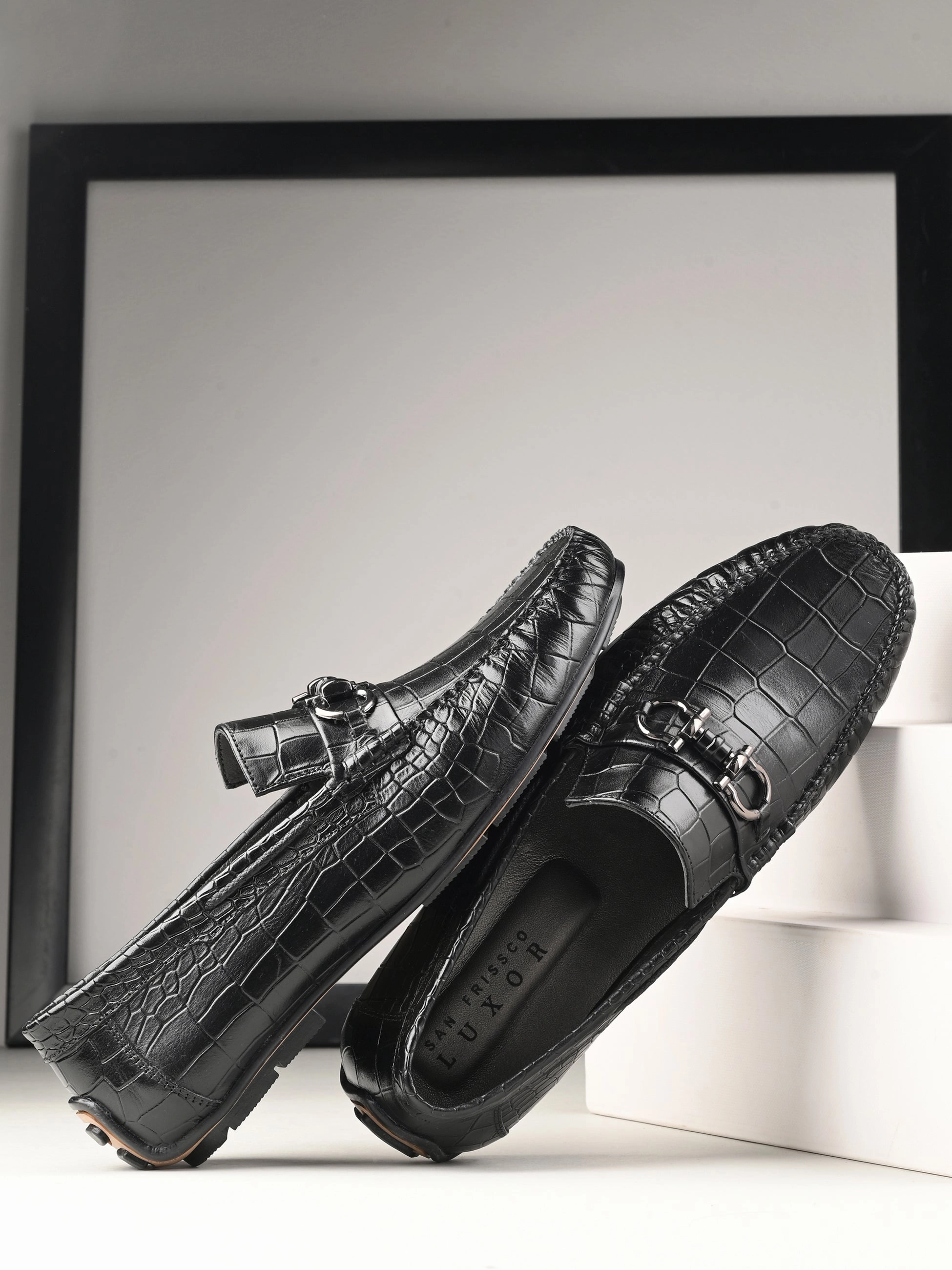 Travel Loafers Libson Black Driving Loafers