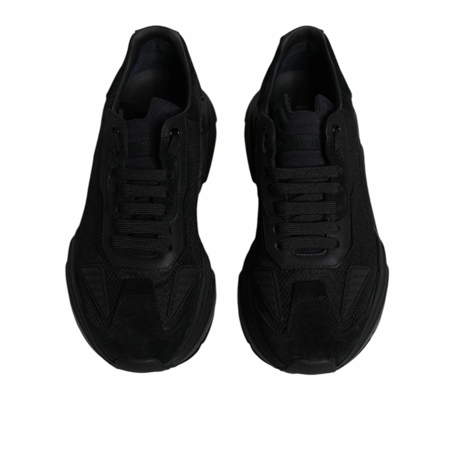 United Healthcare Sneakers Dolce & Gabbana Black Leather Daymaster Low Top Sneakers Shoes