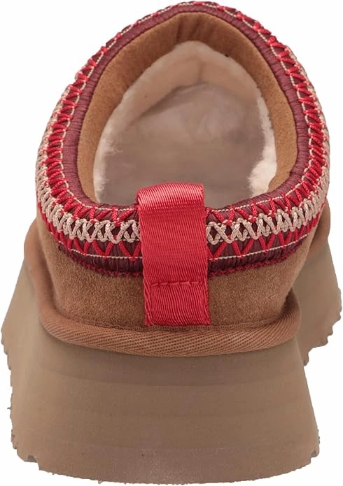 UGG Women's Tazz Slipper  Chestnut Suede Platform, UGG pure Wool Lining, Cozy Indoor/Outdoor Comfort Sayings About Flip Flops