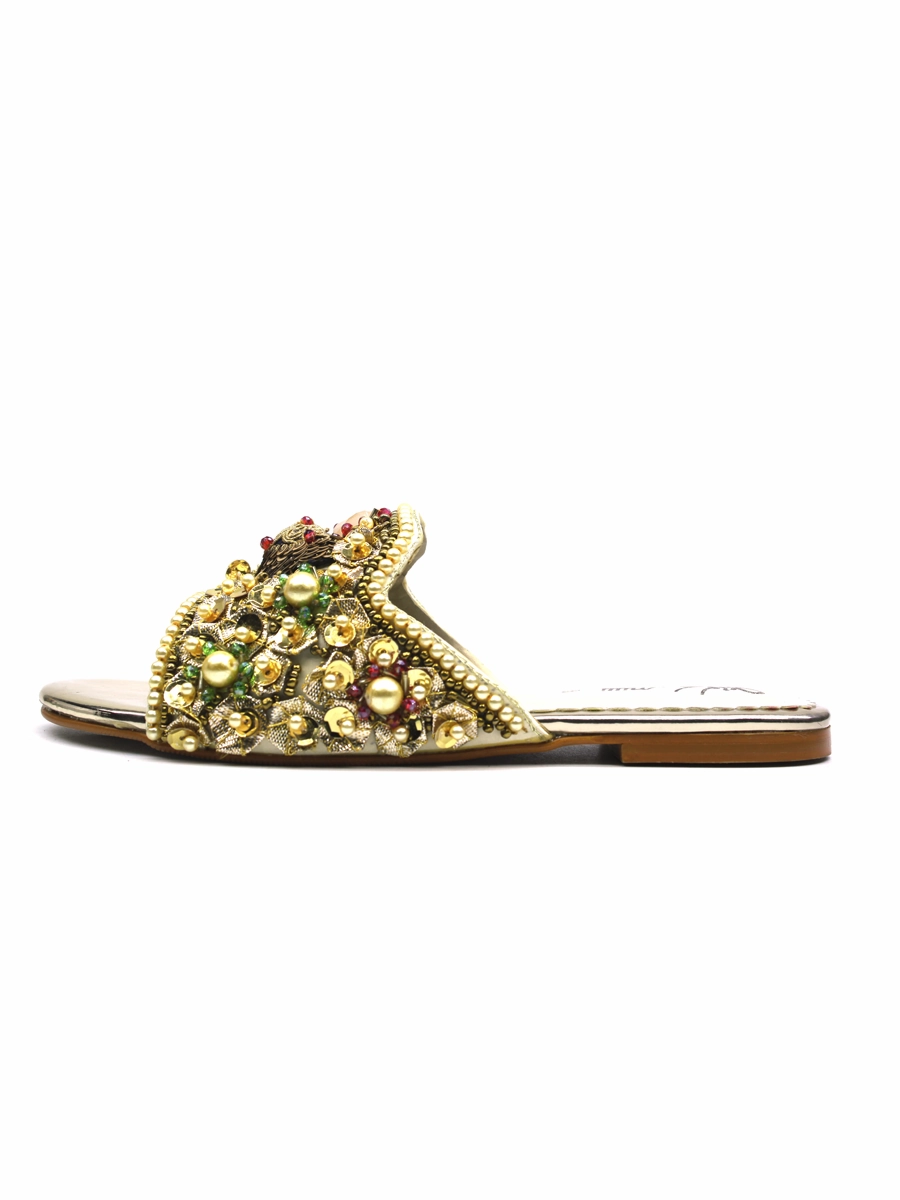 Bradley Casual Shoes Golden Fancy Slipper