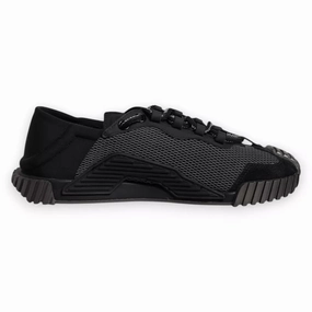Dolce & Gabbana Black Nylon NS1 Low Top Men Sneakers Shoes State Sneakers