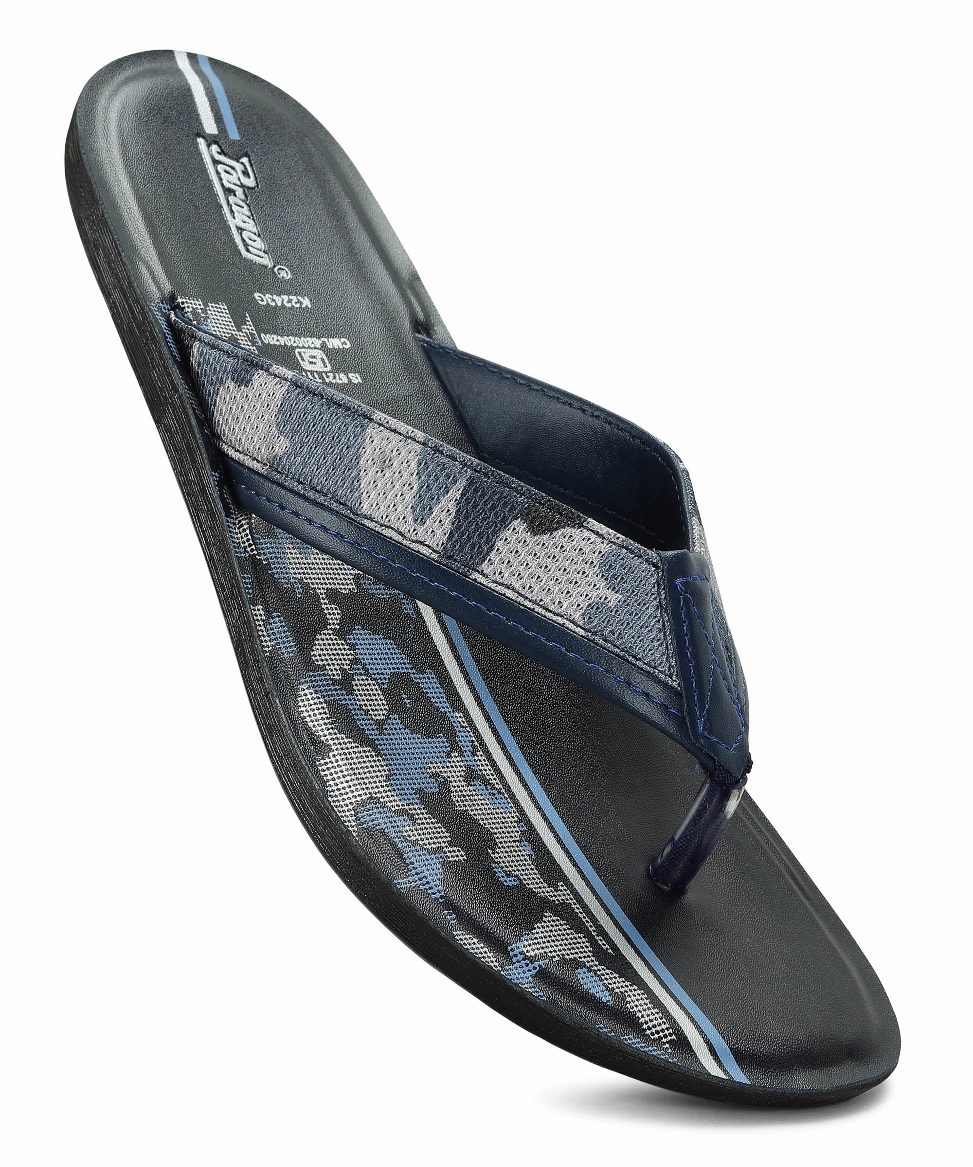 Wooden Clog Sandals Paragon Men's Slip-on Blue Sandals for Men | Comfortable Sole & Durable