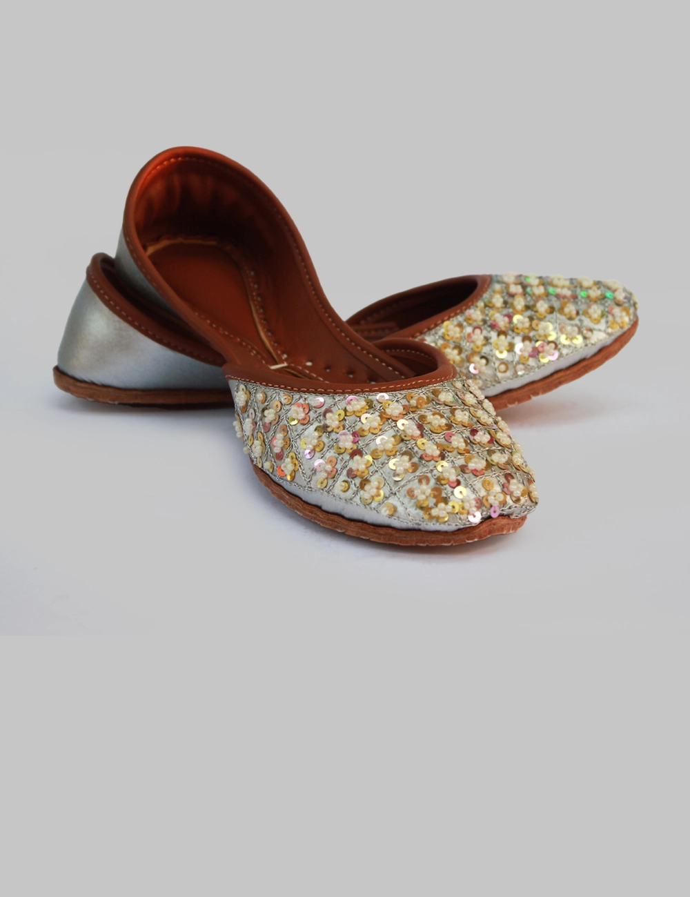 Sliver | Fancy Khussa for Women Cheap On Running Shoes