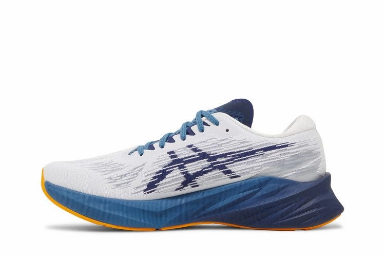 ASICS Novablast 3 White Deep Ocean Low Price Asics Running Shoes
